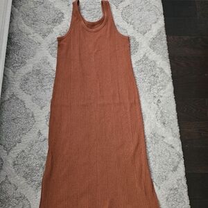 a new day Sleeveless Orange Maxi Dress